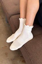 Load image into Gallery viewer, Le Bon Shoppe Ruffled Hugger Crew Socks