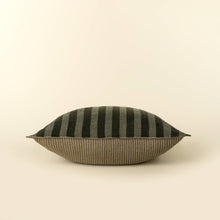 Load image into Gallery viewer, Sage Stripe Double Sided Linen Pillow
