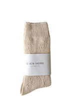 Load image into Gallery viewer, Le Bon Shoppe Modal Eyelet Socks