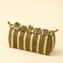 Load image into Gallery viewer, Olive Block Print Zipper Pouch
