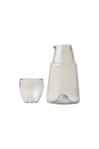 Pebbled Bedside Carafe Set