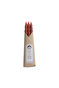 Spiral Beeswax Taper Candles