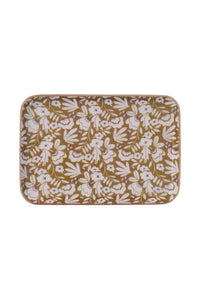 Block Print Enameled Tray