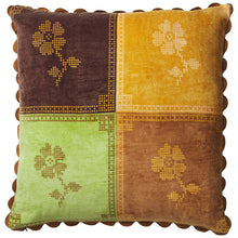 Load image into Gallery viewer, Bonny Reversible Velvet Cushion - Tiger's Eye