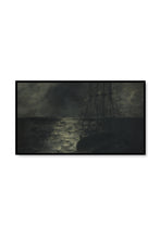 Load image into Gallery viewer, Black Night Ship Frame TV Art