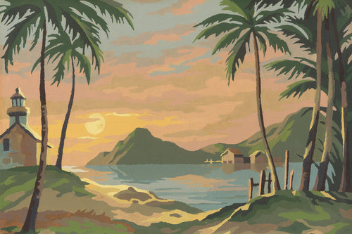 Hawaiian Sunset Paint by Number