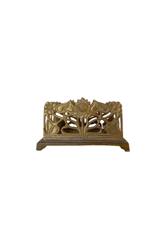 Art Nouveau Brass Letter or Napkin Holder