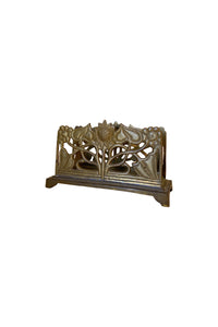 Art Nouveau Brass Letter or Napkin Holder