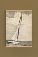 Load image into Gallery viewer, Sail Ship Sketch