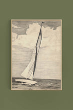 Load image into Gallery viewer, Sail Ship Sketch